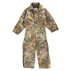 90s camouflage coveralls Walls Advantage Timber camo kids 1990s vintage